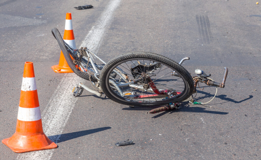 Bicycle accident leaving one dead at the scene