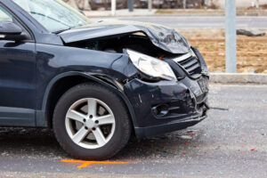 common car accident injuries. A body damage after a car accident. Damage for insurance