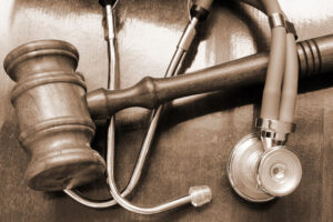 gavel and stethoscope